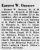 Obituary for Earnest W Oneacre